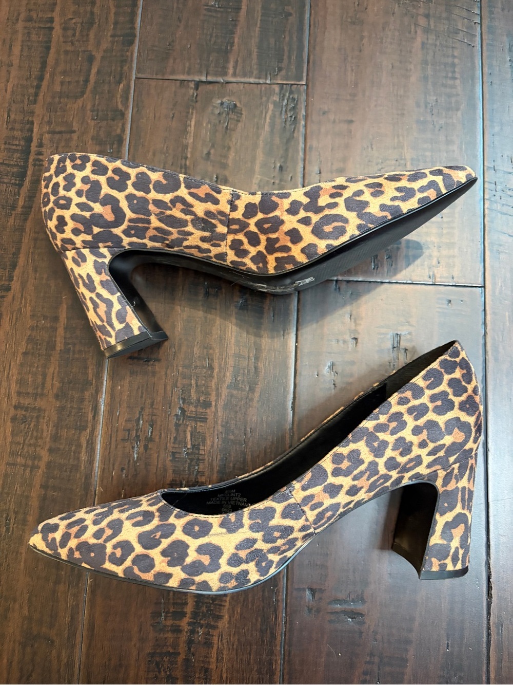 Marc Fisher Leopard Print Block Heel Pumps Classic Sexy Elegant Anima Print 90’s - Picture 3 of 10